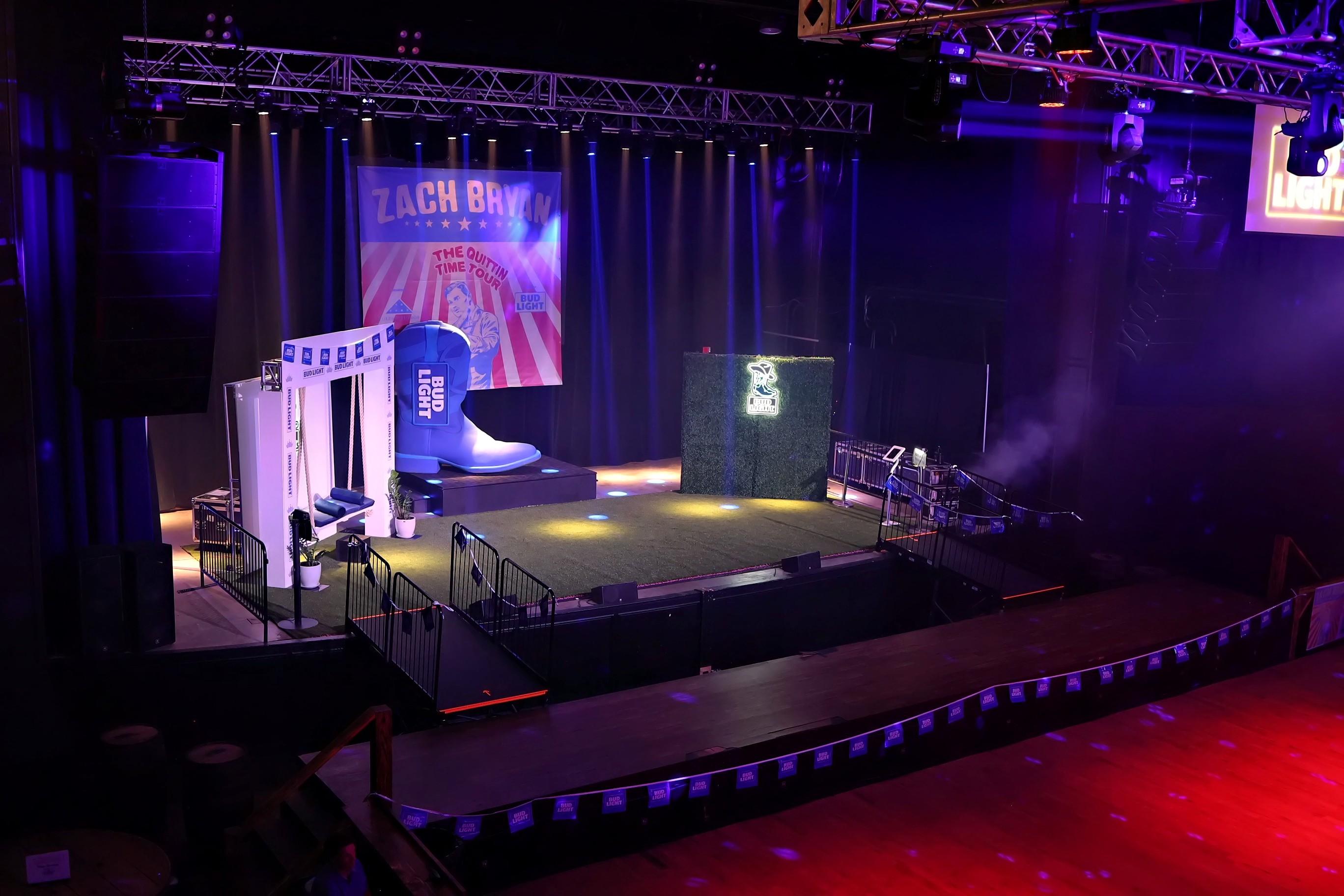 Luke Bryan Bud Light corporate activation by PartyBox