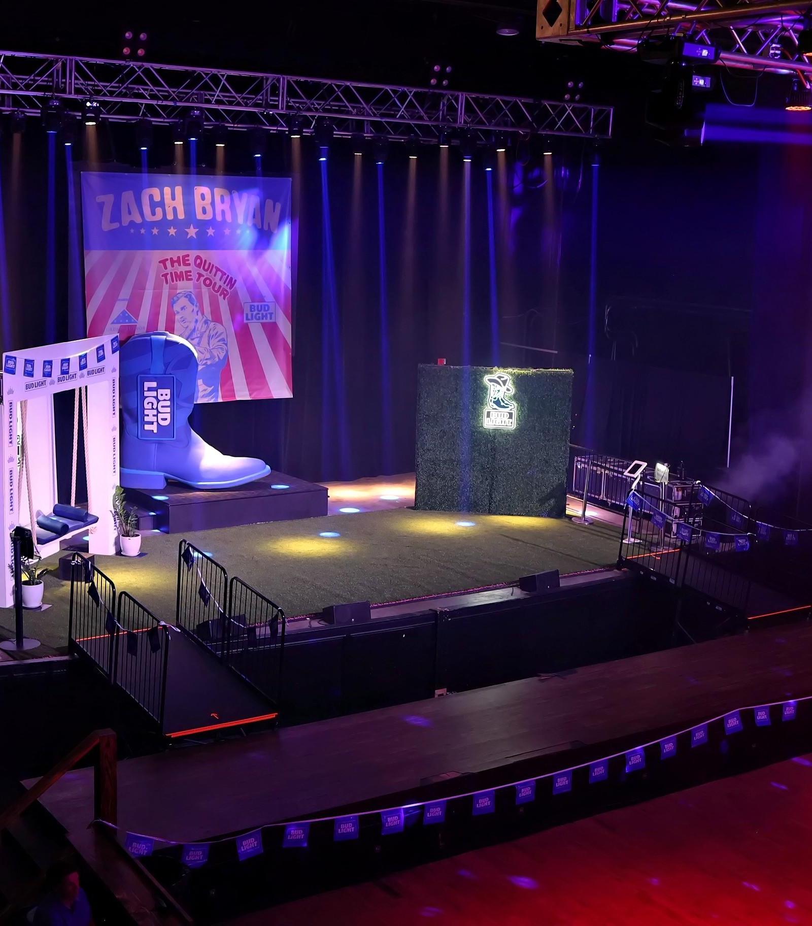 Luke Bryan Bud Light corporate activation by PartyBox