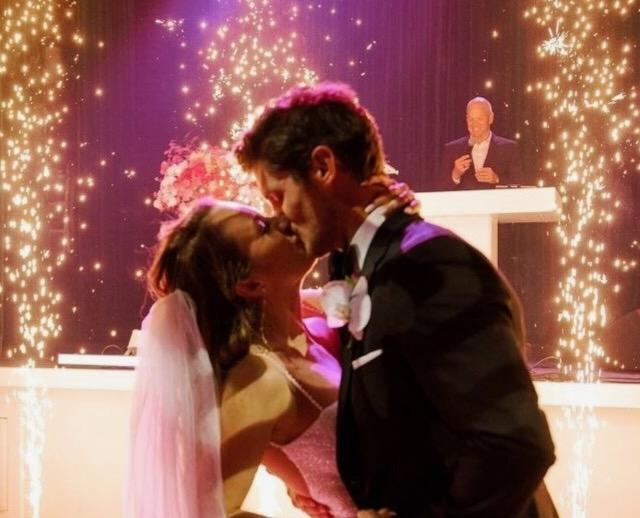 First dance kiss at Yale Theatre